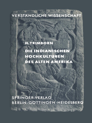 cover image of Die Indianischen Hochkulturen des Alten Amerika